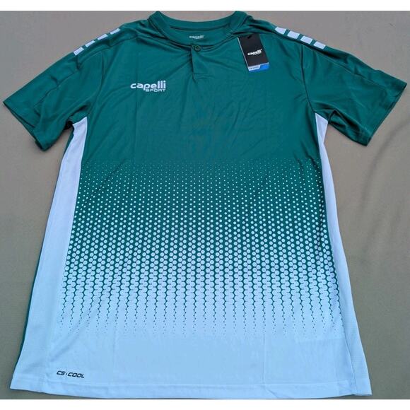Capelli Sport Static Short Sleeve Jersey Sz M - Green Golf Outdoor Cooling NWT - Picture 1 of 6